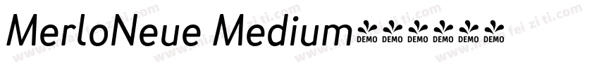 MerloNeue Medium字体转换